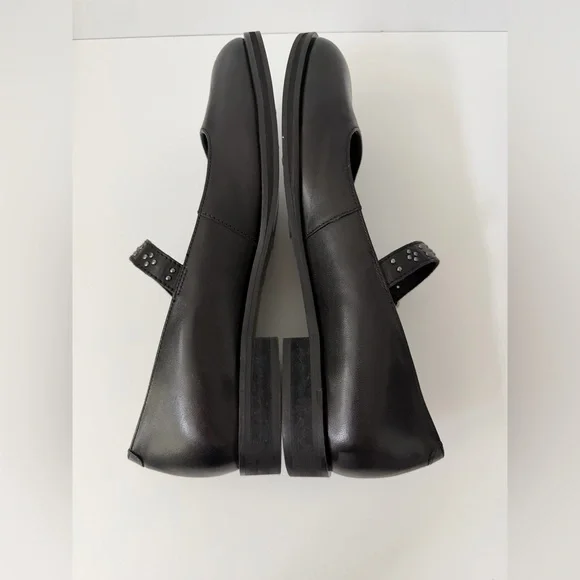 NWT Free People Mary Janes in Black Leather, Size 9 - Picture 6 of 10